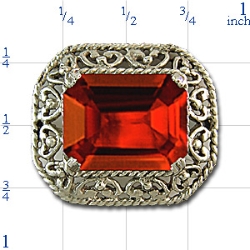 rk723 Garnet Bracelet Slide 